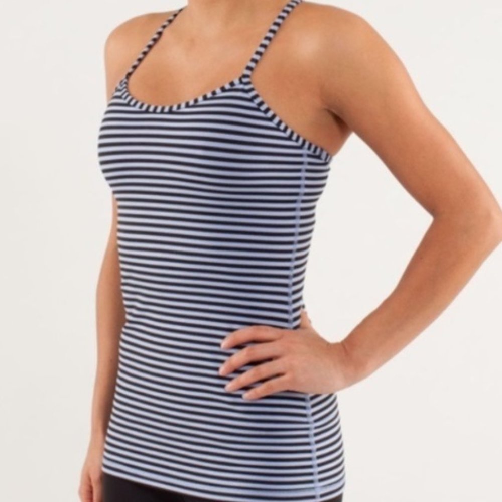 RARE EUC Classic Lululemon Power Y * Luon Top (4)